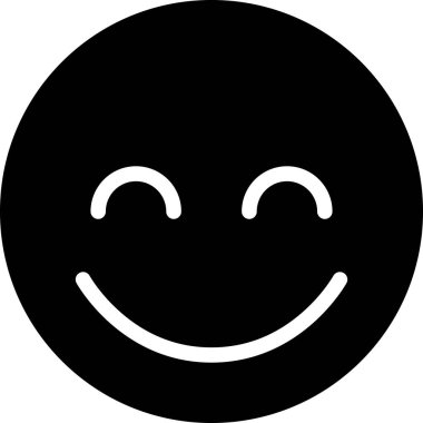 Yüz ifadesi duygu simgesi vektörü, gülen yüz avatarı 