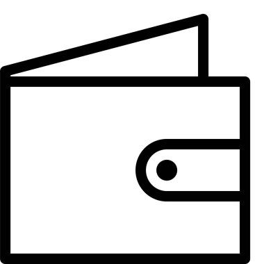 Para, maaş ve finans için cüzdanın vektör çizimi