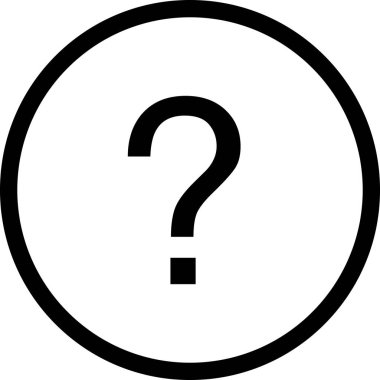 Soru hatalı simgesi, vektör illüstrasyonu