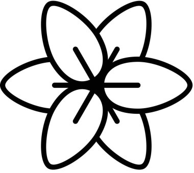 Çiçeğin vektör şablonu