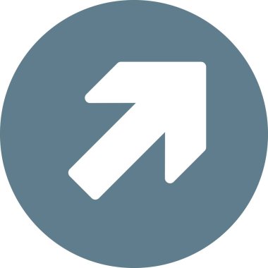 Beyaz arkaplanda izole edilmiş ok yönü, vektör illüstrasyonu