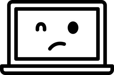 İfade yüz ifadesi duygu simgesi vektörü, dizüstü bilgisayarda mucize yüz avatarı