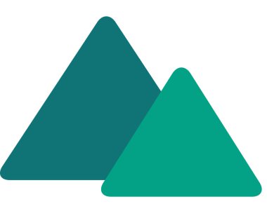 Dağların vektör şablonu