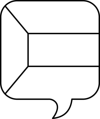 Konuşma baloncuğu simgesi, vektör, illüstrasyon içinde Kuveyt bayrağı