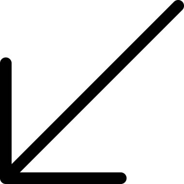 Beyaz arkaplanda izole edilmiş ok yönü, vektör illüstrasyonu