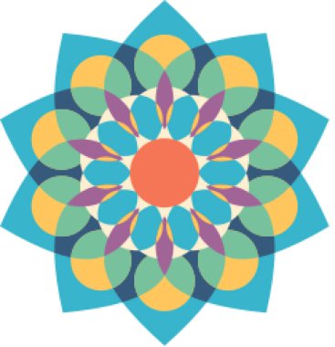 Çiçek mandala vektör çizimi 