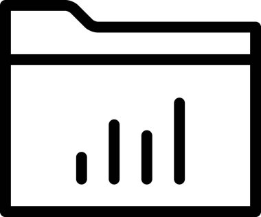 iş grafiği simgesi, analitik konsept, minimalist vektör illüstrasyonu