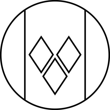 Saint Vincent ve Grenadines düz simgesi, vektör, illüstrasyon bayrağı 