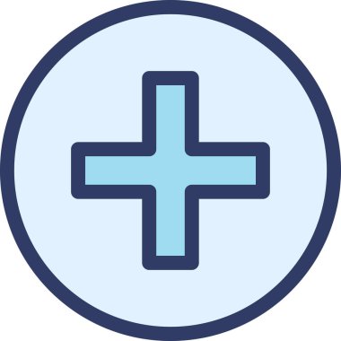 Beyaz arkaplanda izole edilmiş simge ekle, vektör illüstrasyonu