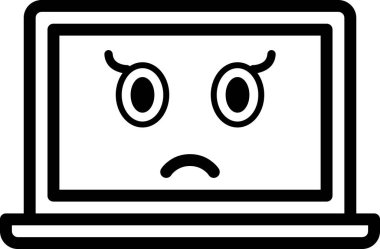  İfade duygu simgesi vektörü, üzgün sürpriz yüz avatarı