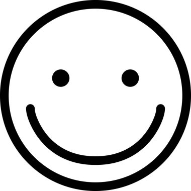 Gülümseme ifadesi yüz ifadeleri vektör illüstrasyonu