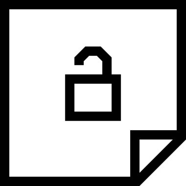 kilit simgesi, vektör illüstrasyonu