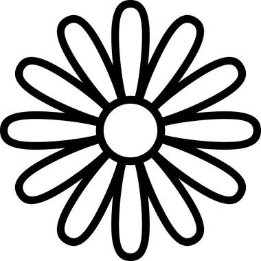 Papatya çiçeği süslemesinin vektör illüstrasyonu, çiçek çiçeği çiçeği sanatı