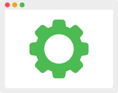 websitesi optimizasyon simgesi, minimalist vektör illüstrasyonu