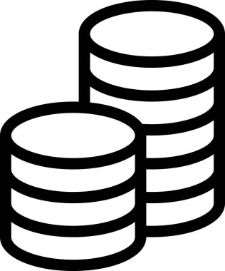 Bozuk para simgesinin vektör resmi