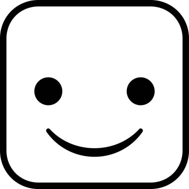 Gülümseme ifadesi yüz ifadeleri vektör illüstrasyonu