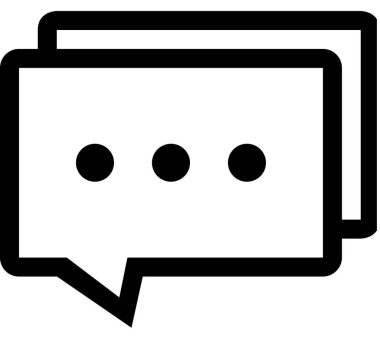  İleti yorum vektörü, illüstrasyon