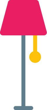 ayakta duran lamba düz simgesi, vektör illüstrasyonu