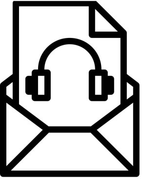 ses dosyası düz simgesi, vektör, illüstrasyon 