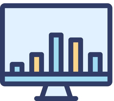 rapor simgesi, asgari vektör illüstrasyonu