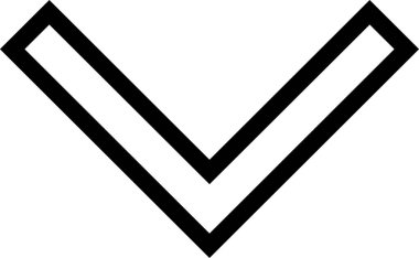 Beyaz arkaplanda izole edilmiş ok yönü, vektör illüstrasyonu