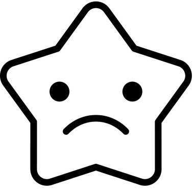 uçan duygu simgesi, minimalist vektör illüstrasyonu