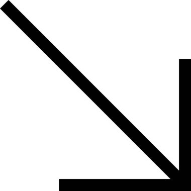 Beyaz arkaplanda izole edilmiş ok yönü, vektör illüstrasyonu