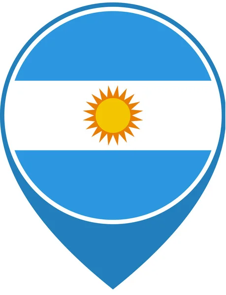 Bandeira Argentina Fundo Conceito Bandeira Mundial — Vetor de Stock