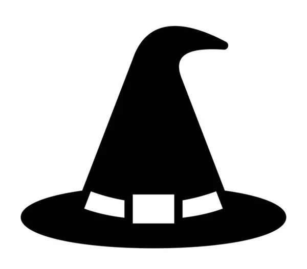 Icono Sombrero Bruja Ilustración Vectorial — Vector de stock