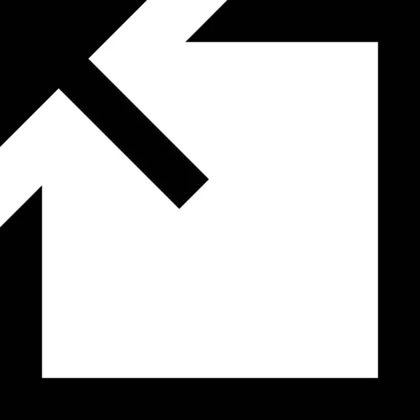 白い背景に孤立した矢印アイコンベクトルイラスト — ストックベクタ