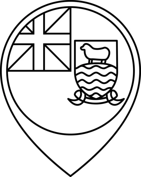 Σημαία Νήσων Φώκλαντ Μαλβίνας — Διανυσματικό Αρχείο