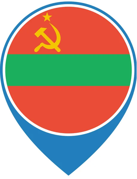 Прапор Придністровської Молдавської Республіки Векторні Ілюстрації — стоковий вектор