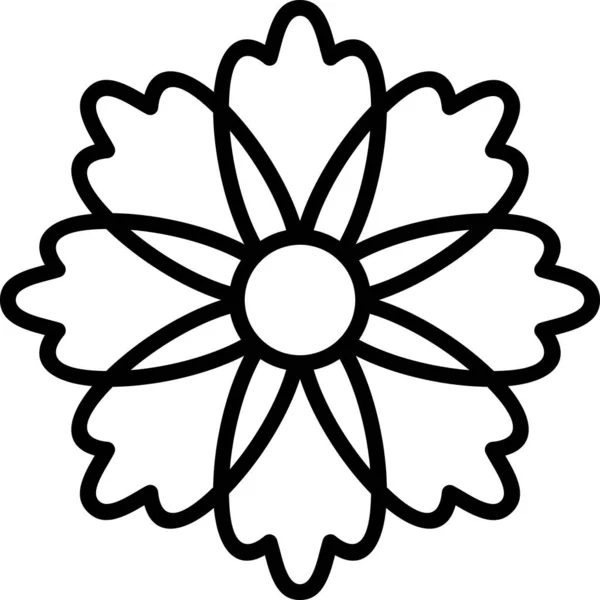 Διανυσματική Απεικόνιση Της Μαργαρίτας Λουλούδι Στολίδι Λουλούδι Της Χλωρίδας Τέχνη — Διανυσματικό Αρχείο