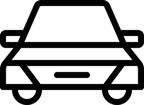 Иконка Автомобиля Плоский Вектор Иллюстрация — стоковый вектор