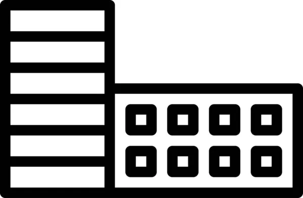 Casa Icono Plano Ilustración Vectorial — Archivo Imágenes Vectoriales