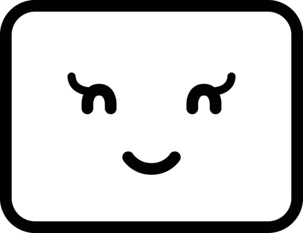 Výraz Face Emoticon Vector Happy Face Avatar — Stockový vektor