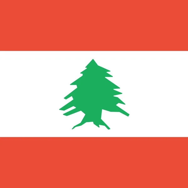 Flag Lebanon World Flag 컨셉트 — 스톡 벡터