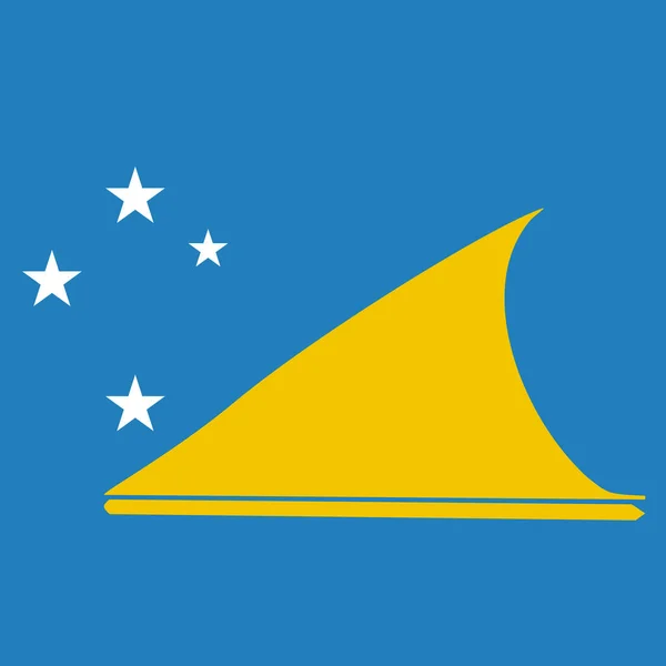 Příznak Vektorové Ilustrace Tokelau — Stockový vektor