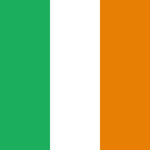 Vlag Van Ierland Achtergrond Van Het Concept Van Wereldvlag — Stockvector