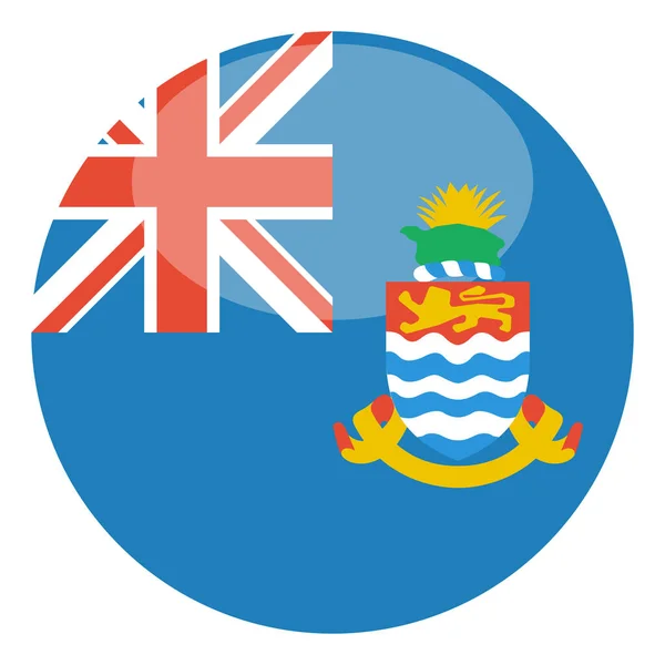 Σημαία Νήσων Κέιμαν Απομονωμένη Λευκό Φόντο Διανυσματική Απεικόνιση — Διανυσματικό Αρχείο
