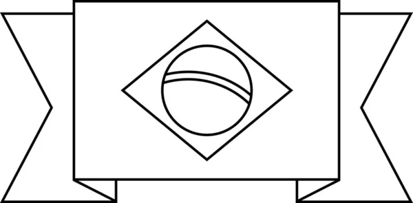 Прапор Бразилії Векторні Ілюстрації — стоковий вектор