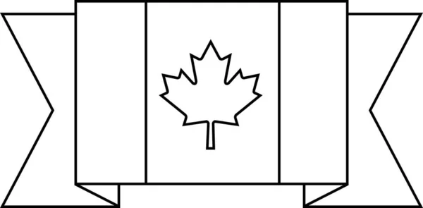 Kanada Zászlója Vektor Illusztráció — Stock Vector