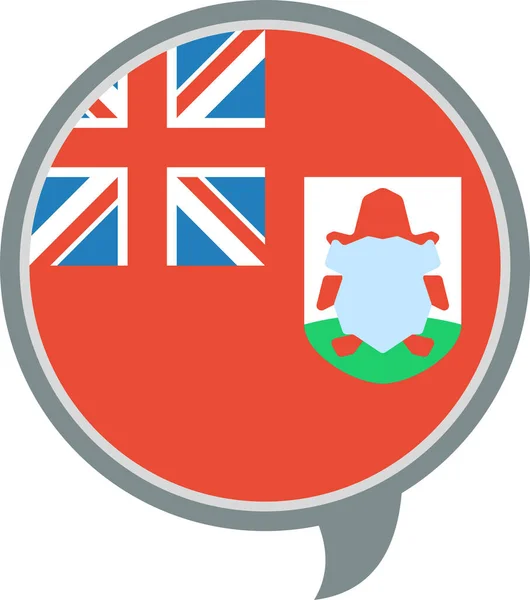 Bermuda Vektör Illüstrasyonunun Bayrağı — Stok Vektör