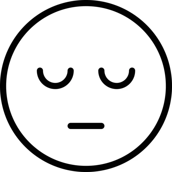 Uttryck Ansikte Emoticon Vektor Matt Ansikte Avatar Klistermärke — Stock vektor