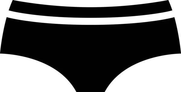 Unterhosen Ikone Kleidung Mode Vektor Illustration — Stockvektor