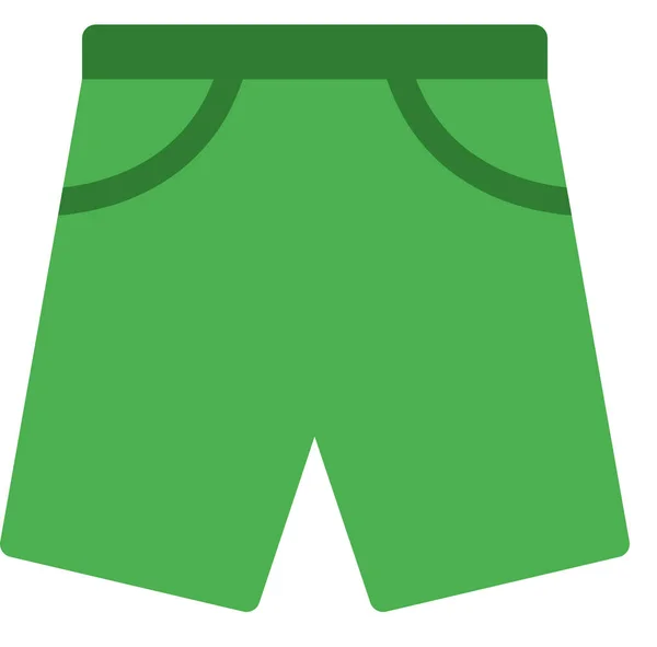 Shorts Flaches Symbol Vektorillustration — Stockvektor