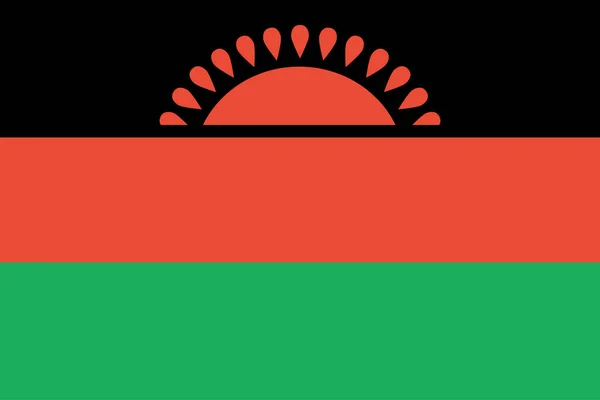 Flaga Malawi Tło Koncepcji Flagi Świata — Wektor stockowy