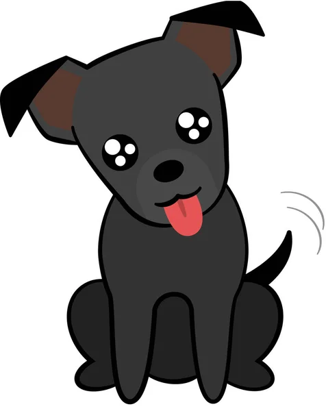 Inocencia Cara Perro Expresión Ilustración Vectorial — Vector de stock