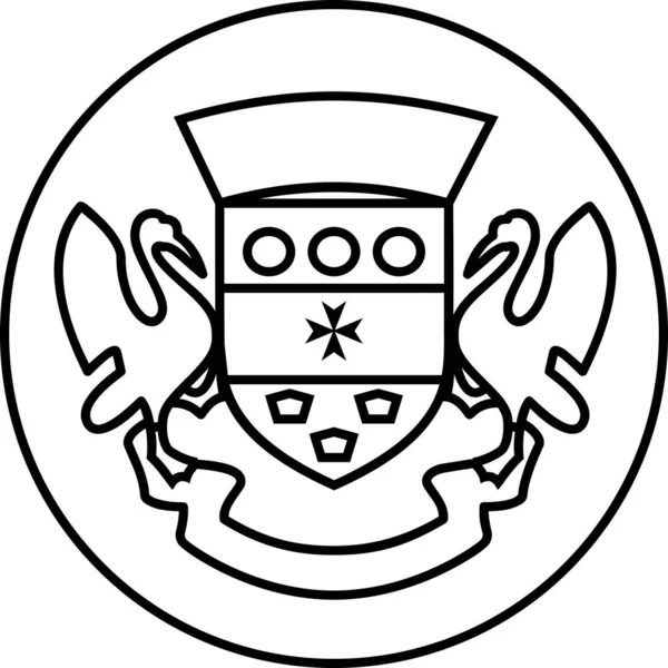 Zászló Saint Barthelemy Lapos Ikon Vektor Illusztráció — Stock Vector