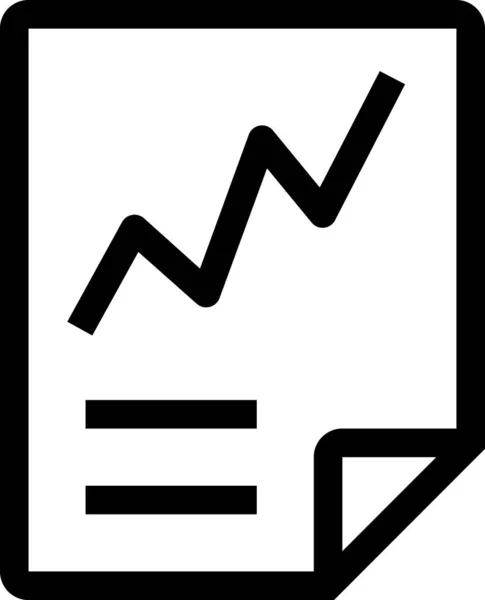 Üzleti Ábra Ikon Analitikai Koncepció Minimalista Vektor Illusztráció — Stock Vector